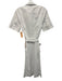 Lauren Ralph Lauren Size 10 White Cotton Blend Button Down Sash Midi Dress White / 10