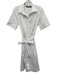 Lauren Ralph Lauren Size 10 White Cotton Blend Button Down Sash Midi Dress White / 10