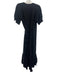 Scotch & Soda Size 36 Black Viscose Blend Wrap Tie Waist Midi Dress Black / 36