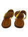 Kate Spade Shoe Size 8.5 Yellow & Brown Leather Upper Studded Thong Sandals Yellow & Brown / 8.5