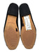 Patricia Green Shoe Size 9 Black & Silver Leather Upper Suede Rhinestone Flats Black & Silver / 9