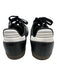 Adidas Shoe Size 7 Black & White Leather Upper Stripe Lace Up Low Top Sneakers Black & White / 7