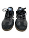 Adidas Shoe Size 7 Black & White Leather Upper Stripe Lace Up Low Top Sneakers Black & White / 7
