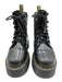 Dr Martens Shoe Size 5 Black Leather Upper Lace Up Platform Mid Calf Boots Black / 5