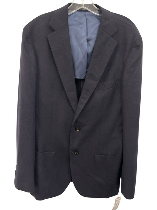 Suitsupply Navy Blue Cashmere Solid Men's Blazer Navy Blue / 42L