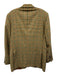 Miller Brothers Tan & Black Wool Blend Plaid 2 Button Men's Blazer Tan & Black / 38R