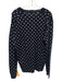 Comme De Garcon Size XL Blue & White Wood Dots V Neck Men's Sweater Blue & White / XL