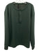 Lululemon Size L Green Synthetic Solid Quarter Button Men's Long Sleeve Shirt Green / L