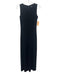 Norma Kamali Size S Black Polyester Blend Sleeveless Back Zip Wide Leg Jumpsuit Black / S