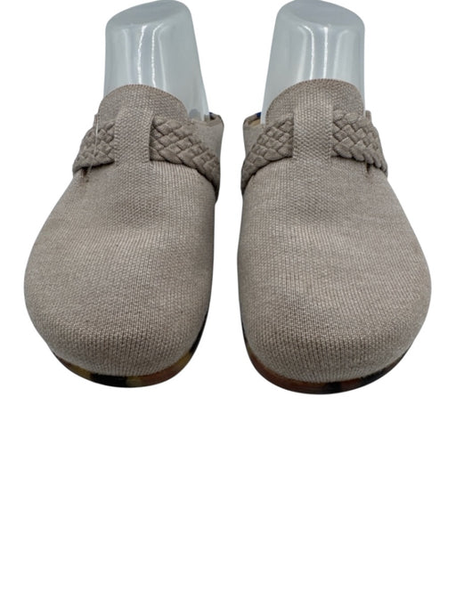Rothy's Shoe Size 7 Beige textile upper Braided Detail Slip On Knit Mules Beige / 7
