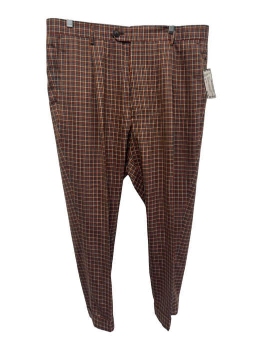 Todd Snyder Size 36 Red & Multi Wool Blend Plaid Dress Cuffed Men's Pants Red & Multi / 36