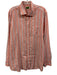 Sid Mashburn Size XL Red & White Cotton Blend Striped Men's Long Sleeve Shirt Red & White / XL