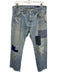 Atelier & Repairs Size 32 Light Wash & Blue Cotton High Rise Patchwork Jeans Light Wash & Blue / 32