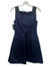 Victor Costa Size 4 Navy, Black & Gold Polyester Sleeveless Bow Detail Dress Navy, Black & Gold / 4