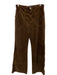 Ramy Brook Size 28 Brown Cotton Velvet High Rise Patch Pocket Wide Leg Pants Brown / 28