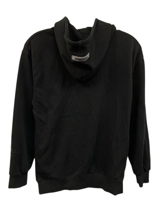 Fear of God ESSENTIALS Size XS Black Cotton Hood Logo Kangaroo Pocket Sweater Black / XS