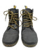 Dr Martens Shoe Size 8 Black Leather Lace Up Rubber Sole Ankle Boots Black / 8