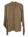 Maeve Size M Beige Viscose Blend Ribbed Knit V Neck Shawl Collar Sweater Beige / M