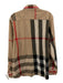 Burberry Brit Size xxxl Brown & Multi Cotton Novacheck Men's Long Sleeve Shirt Brown & Multi / xxxl
