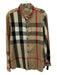 Burberry Brit Size xxxl Brown & Multi Cotton Novacheck Men's Long Sleeve Shirt Brown & Multi / xxxl