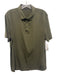 Lululemon Size Est L Olive Green Synthetic Solid Athletic Polo Short Sleeve Olive Green / Est L