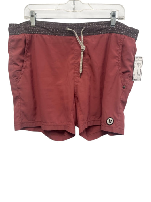 Vuori Size Est XL Red Synthetic Solid Athletic Men's Shorts Red / Est XL