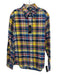 Polo NWT Size L Yellow & Blue Cotton Plaid Oxford Button up Long Sleeve Shirt Yellow & Blue / L