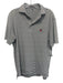 Peter Millar Size S Black Synthetic Striped Polo Athleisure Men's Short Sleeve Black / S