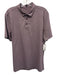 Lululemon Size L Red & Gray Synthetic Striped Polo Athleisure Men's Short Sleeve Red & Gray / L