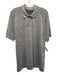 Lululemon Size Est XL Gray Synthetic Heathered Polo Athleisure Short Sleeve Gray / Est XL