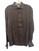Suitsupply Size 15.75 Brown Linen Solid Button Up Men's Long Sleeve Shirt Brown / 15.75