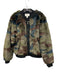 Marrakech Size L Green, Brown & Black Modacrylic Faux Fur Camo Zip Front Jacket Green, Brown & Black / L
