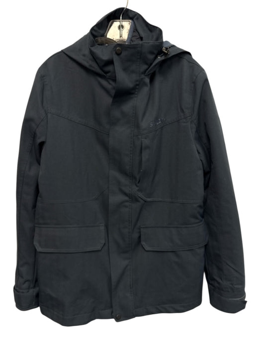 Salewa Size XS Navy Blue Polyamide Zip Front Removable Lining Pocketed Coat Navy Blue / XS