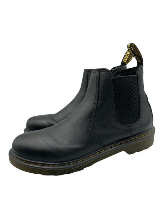 Dr. Martens Shoe Size 7 Black Leather Upper Elastic Side Side Zip Chelsea Boots Black / 7
