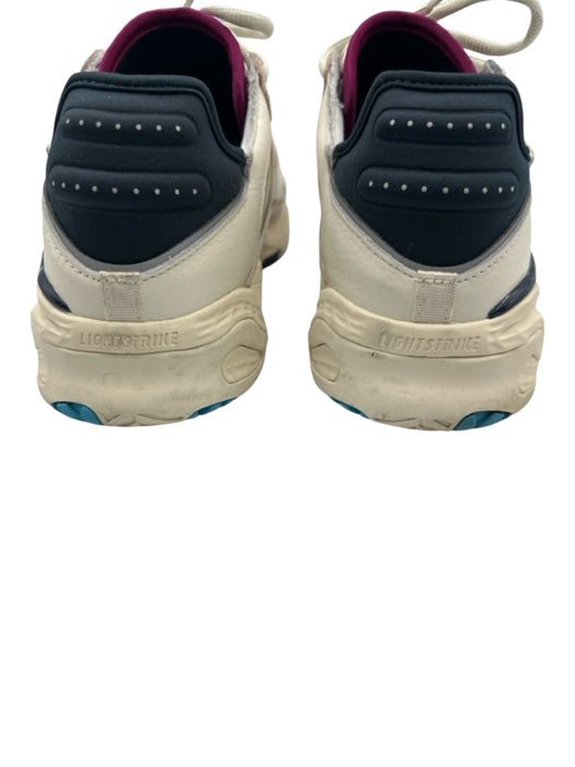 Adidas Shoe Size Est 8.5 Beige, Pink & White Textile & Leather Upper Sneakers Beige, Pink & White / Est 8.5