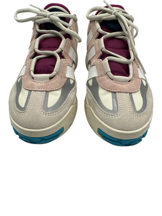 Adidas Shoe Size Est 8.5 Beige, Pink & White Textile & Leather Upper Sneakers Beige, Pink & White / Est 8.5
