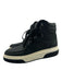 Salvatore Ferragamo Shoe Size 9 Black Leather Upper Stitch Detail Sneakers Black / 9