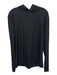 Alo Size M Black Synthetic Solid Athletic Hoodie Men's Long Sleeve Shirt Black / M