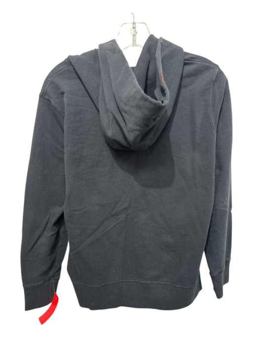 Uniqlo Size Est XS Black Cotton Blend logo Hoodie Men's Jacket Black / Est XS