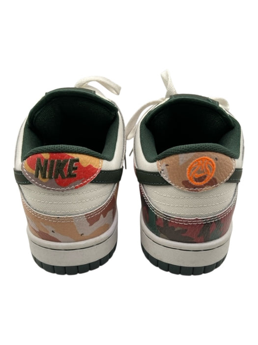 Nike Shoe Size 8 White, Green, & Multi Leather Camo Lace Up Low Top Sneakers White, Green, & Multi / 8