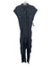 Michael Michael Kors Size M Blue Cotton & Lyocell Sleeveless Buttons Jumpsuit Blue / M