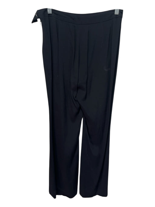 Etcetera Size 4 Black Viscose Blend High Rise Straight Leg Trouser Pants Black / 4