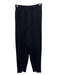 St John Collection Size 4 Black Wool Blend Pleated Elastic Waist Pockets Pants Black / 4