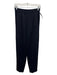 St John Collection Size 4 Black Wool Blend Pleated Elastic Waist Pockets Pants Black / 4