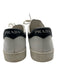 Prada Shoe Size 40 White & Black Leather Rubber Sole Laces Low Top Sneakers White & Black / 40