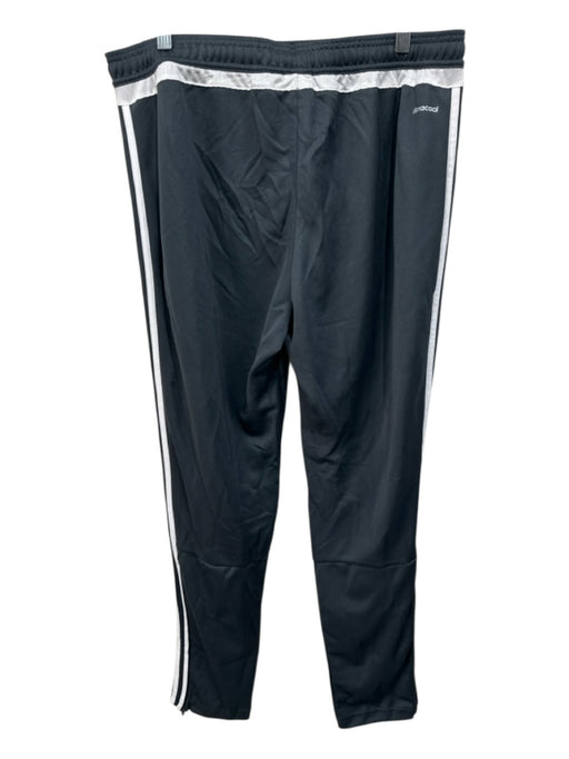 Adidas NWT Size XL Gray & White Synthetic Solid Athletic Jogger Men's Pants Gray & White / XL