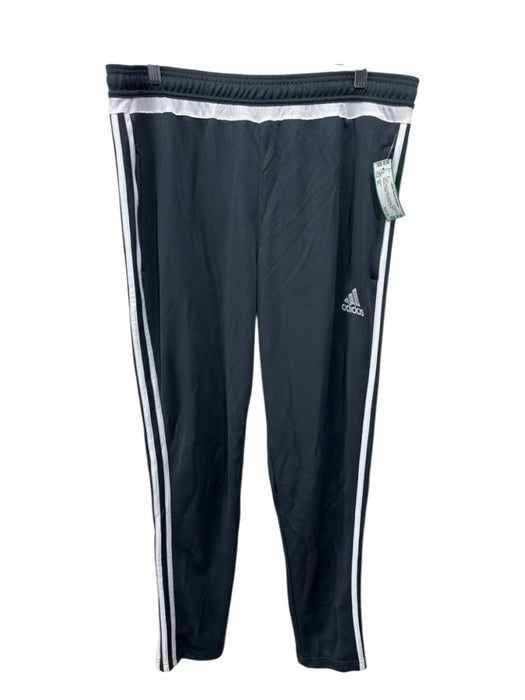 Adidas NWT Size XL Gray & White Synthetic Solid Athletic Jogger Men's Pants Gray & White / XL