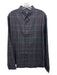 Vince Size L Gray & Red Cotton Blend Plaid Button Up Men's Long Sleeve Shirt Gray & Red / L