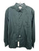 Facconable NWT Size 16 Green Cotton Blend Solid Button up Long Sleeve Shirt Green / 16