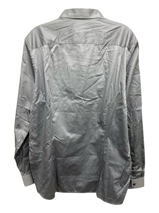 Ted Baker NWT Size 5 Gray Cotton Blend Solid Button Up Men's Long Sleeve Shirt Gray / 5